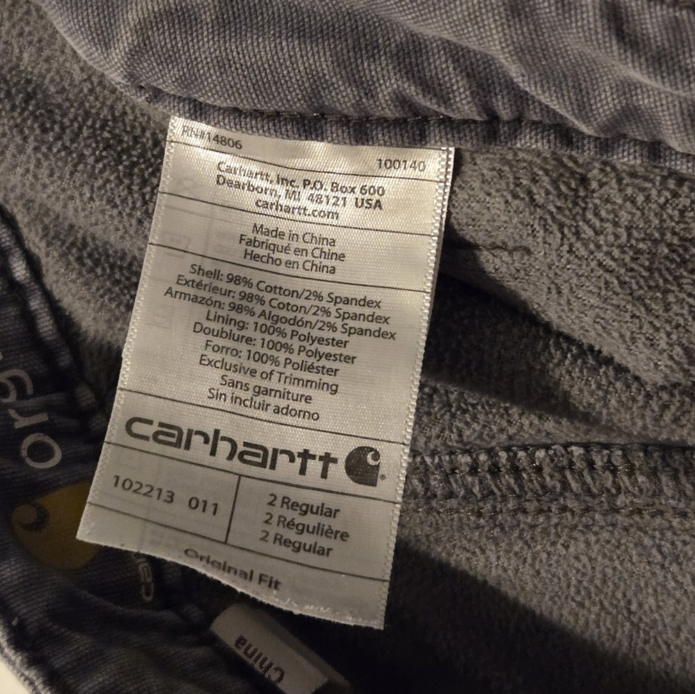 Carhartt Women's Fleece-lined Canvas Work Pants - Picture 5 of 6